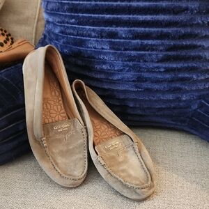 kate spade Taupe Suede Loafers